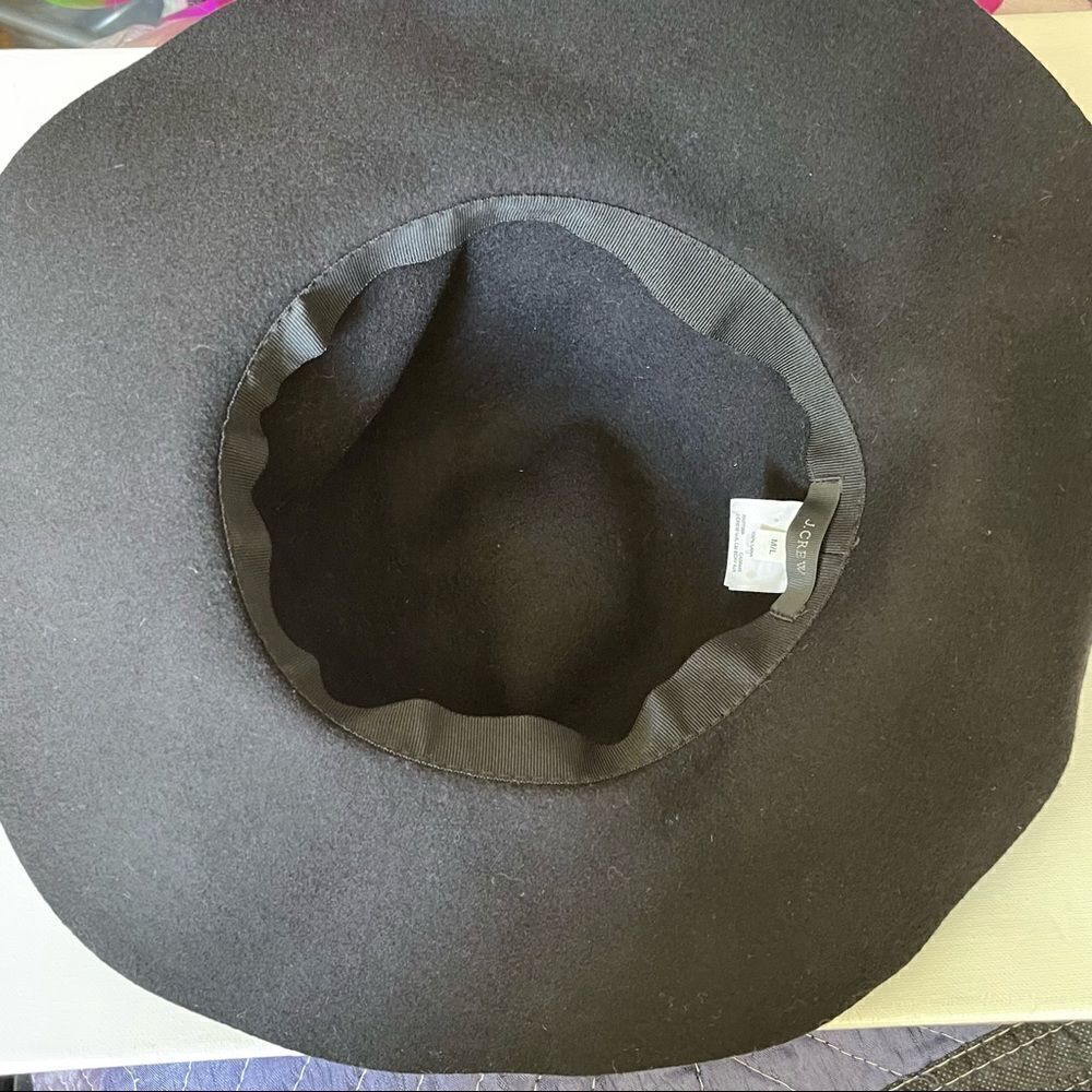 J.Crew Black Wool Hat M/L - Picture 3 of 6